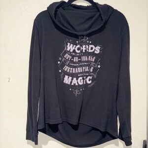 Harry Potter Dumbledore Wisdom Cowl neck lightweight sweatshirt XXL